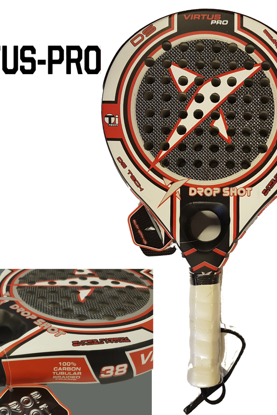 PALA PADEL DROP-SHOT VIRTUS PRO - Covadonga Sport